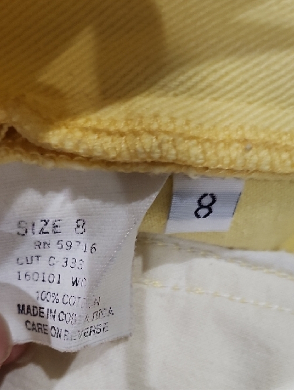 Jordache Vintage Lemon Yellow High Rise 80s 90s Straight Jeans Indie Colorful 8 - Picture 8 of 9